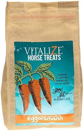 Vitalize – Golosinas para caballos con bajo contenido de azúcar, golosinas para caballos con sabor a zanahoria, golosinas saludables para caballos –