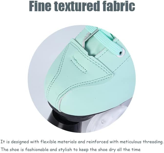 XUDREZ Patines de ruedas para mujeres y hombres, brillantes, de doble fila, cuatro ruedas, patines para mujer con bolsa de zapatos
