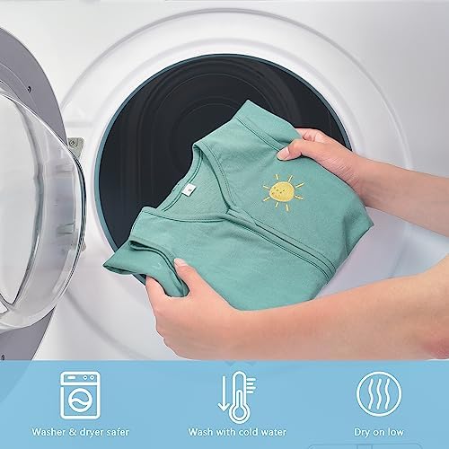 TILLYOU Saco de dormir de algodón orgánico 0.5tog – Manta sin mangas para bebé, diseño suave y seguro para una experiencia de sueño acogedora,
