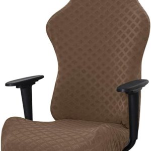 Fundas ergonómicas para silla de oficina, de poliéster elástico, repelente al agua, jacquard, para adultos, videojuegos, reclinables, carreras (sin Fundas ergonómicas para silla de oficina, de poliéster elástico, repelente al agua, jacquard, para adultos, videojuegos, reclinables, carreras (sin