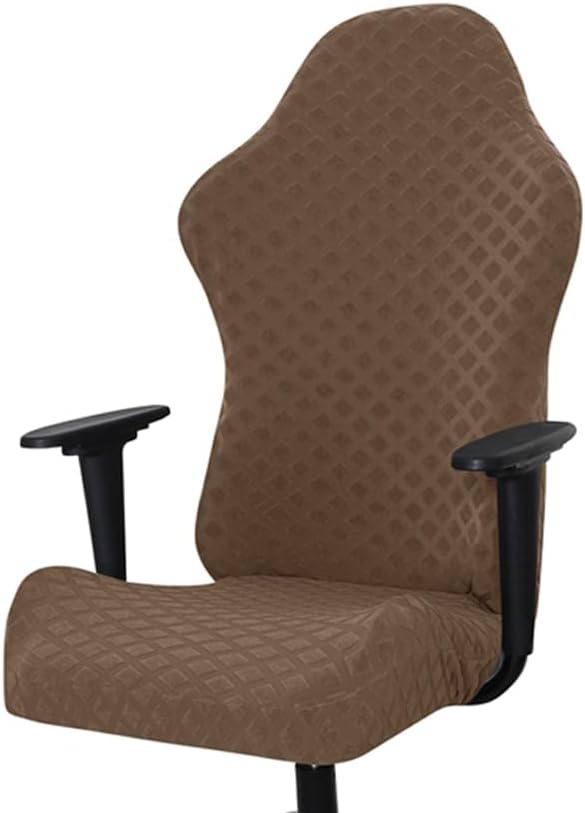 Fundas ergonómicas para silla de oficina, de poliéster elástico, repelente al agua, jacquard, para adultos, videojuegos, reclinables, carreras (sin