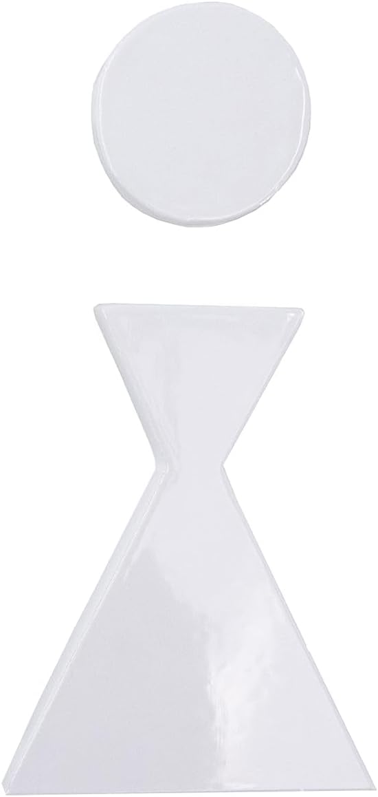 Letrero de baño para negocios – Baño para hombres – Baño de mujer – Señales de baño de metal – Fácil de instalar