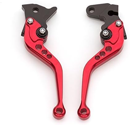 FXCNC Palancas de embrague de freno corto ajustables para motocicleta compatibles con G650GS 2008-2014, F650GS 2000-2007, G650 X