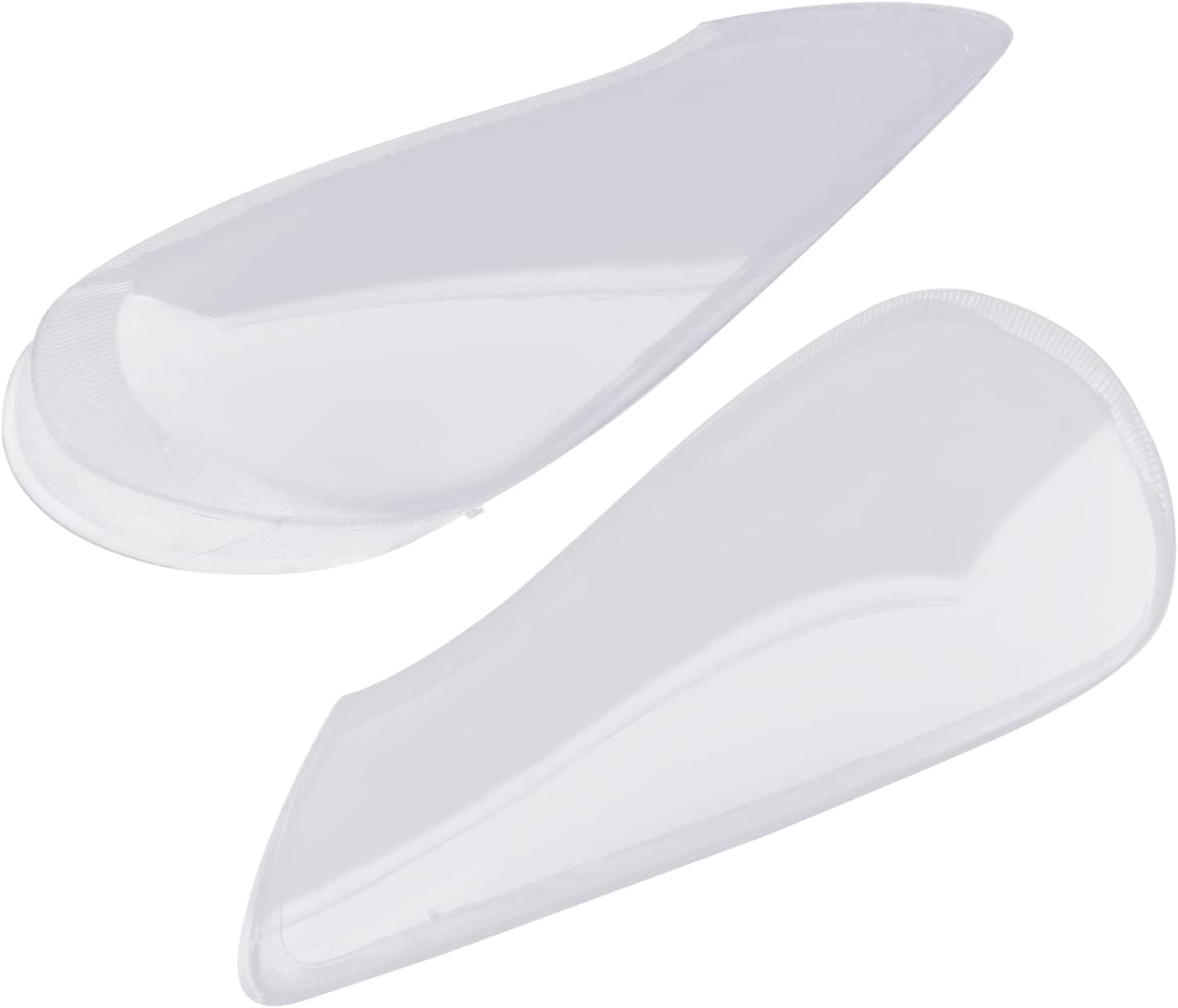 CNCEST Par de fundas de lente de faros delanteros, izquierdo y derecho, repuesto de pantalla para faros delanteros, compatibles con Porsche Cayenne