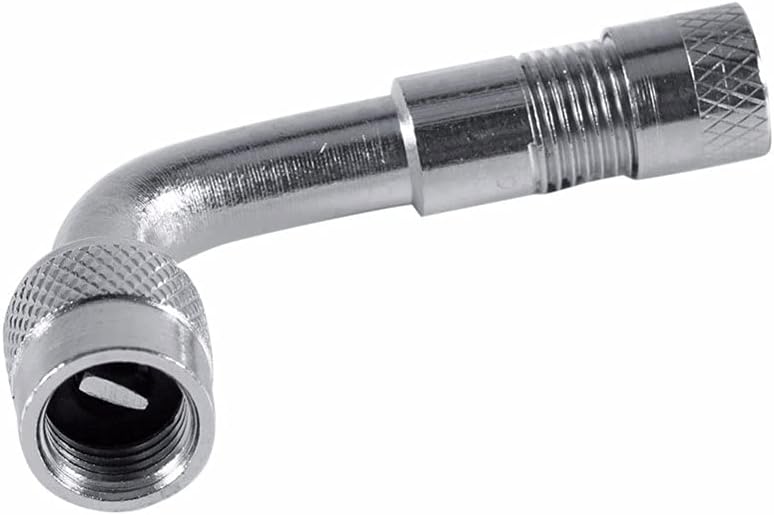 Paquete de 6 extensores de vástago de válvula, extensión de válvula de neumático de 45 grados, 90 grados, 135 grados, compatible con ruedas duales,