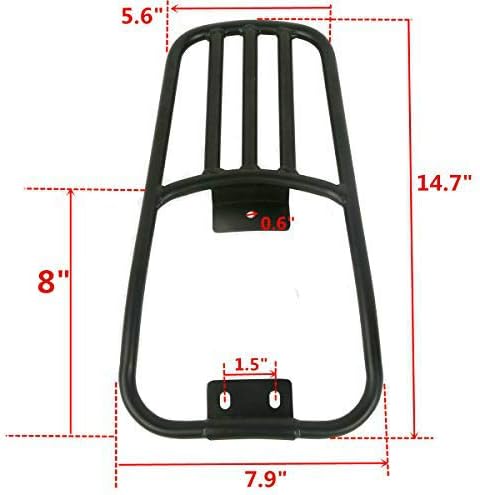 TCT-MOTORPARTS Kit de montaje de portaequipajes para guardabarros trasero para Harley Softail Deluxe FLSTN 2005-2017