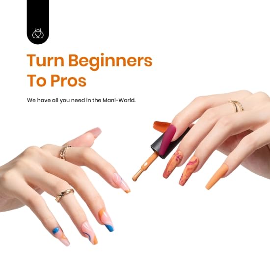 beetles Gel Polish Juego de 23 esmaltes de uñas de gel, 20 colores, naranja, marrón, rojo, azul real, verde, UV, esmalte de uñas de gel y 3 piezas,