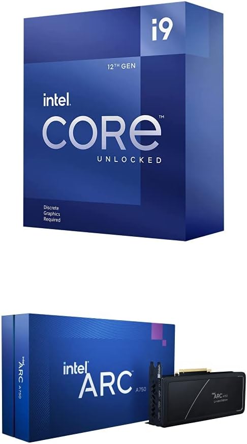Intel Core i7-12700K Procesador de escritorio 12 (8P+4E) núcleos de hasta 5.0 GHz desbloqueado LGA1700 Serie 600 Chipset 125W y Intel Arc A750