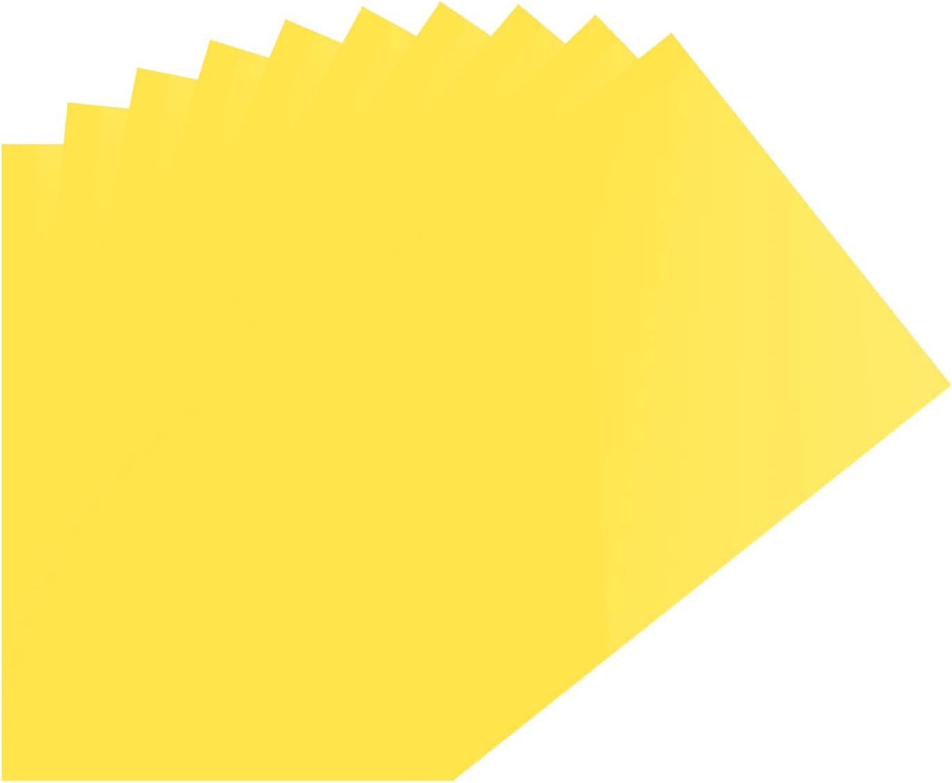 DMiotech 10 Uds Corrección Gel Filtro de Luz Superposición Transparente Plástico PVC Hojas Amarillo para Foto, Película, Video