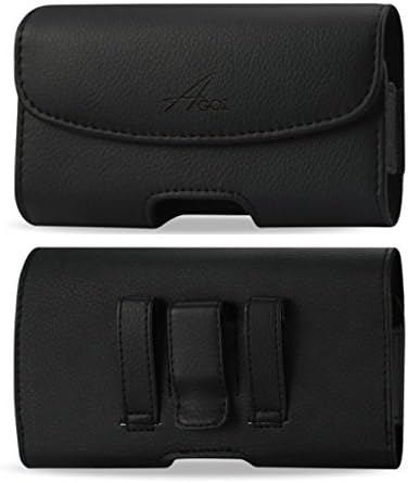 Funda para LG G6+ Plus, LG G6, LG G5 H850, LG G4 de piel de alta calidad AGOZ con clip para cinturón (para adaptarse solo al teléfono sin funda