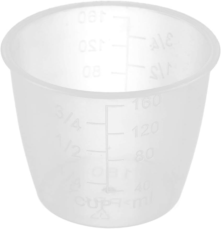 Vasos medidores graduados transparentes de plástico, tazas medidoras de arroz, tazas eléctricas de repuesto, suministros de cocina, paquete de 5