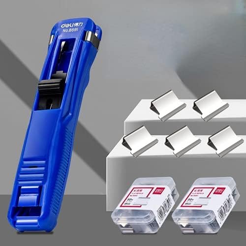 Grapadora con grapas mini juego para escritorio, extraíble con 108 grapas reutilizables, pequeña y bonita oficina, escuela, suministros