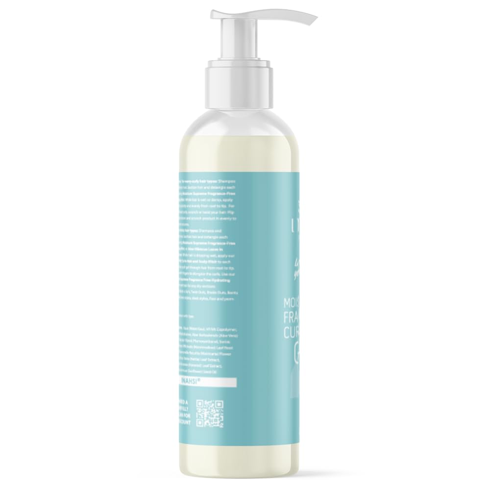 INAHSI Esmalte para esculpir rizos sin fragancia, gel de sujeción fuerte para hombres, mujeres o niños con cabello rizado, productos para el cabello