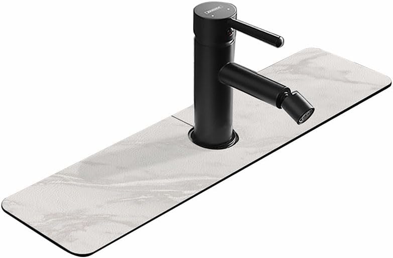 Protector contra salpicaduras para grifo de fregadero de cocina, tapete absorbente de grifo, alfombrilla de silicona para atrapar agua para