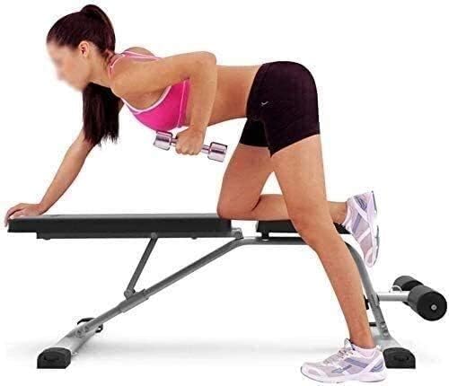Banco de pesas ajustable para gimnasio, banco de pesas con mancuernas ajustables, silla de fitness plegable, banco ajustable con mancuernas, banco