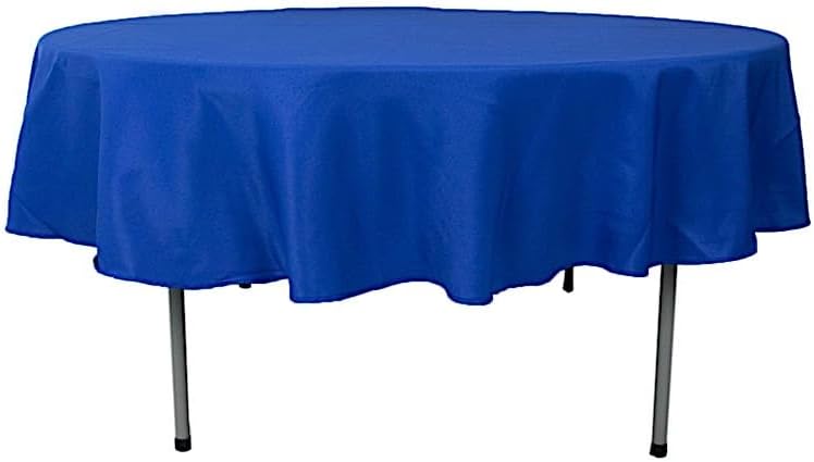 Balsa Circle Mantel redondo de poliéster de 90 pulgadas, color azul real, de alta calidad, para bodas, fiestas, banquetes, recepciones, eventos,