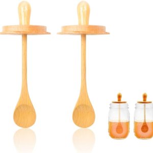 Sun3drucker Tarro de madera para miel (2 cucharas de miel) Sun3drucker Tarro de madera para miel (2 cucharas de miel)