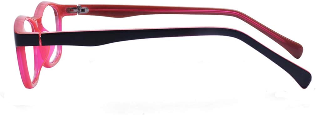 ALWAYSUV Gafas de computadora con luz azul para bloquear el dolor de cabeza UV, lentes transparentes, unisex, para niños, adolescentes, salmón, rosa
