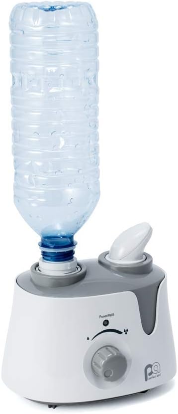 PerfectAire PAU1 Humidificador ultrasónico personal de niebla fría con adaptador de botella de agua para habitaciones pequeñas, viajes, oficinas y