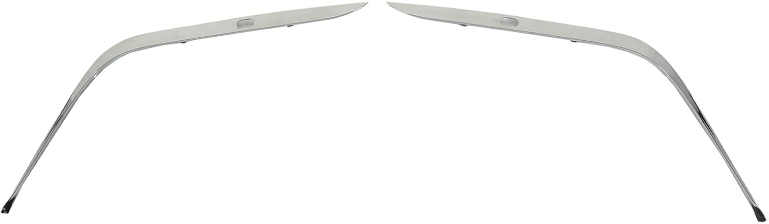 Fydun 1 par de parachoques delantero del coche tira de impacto cromado con agujeros 51118168105 pieza de repuesto para 7 series E38 740iL 750iL