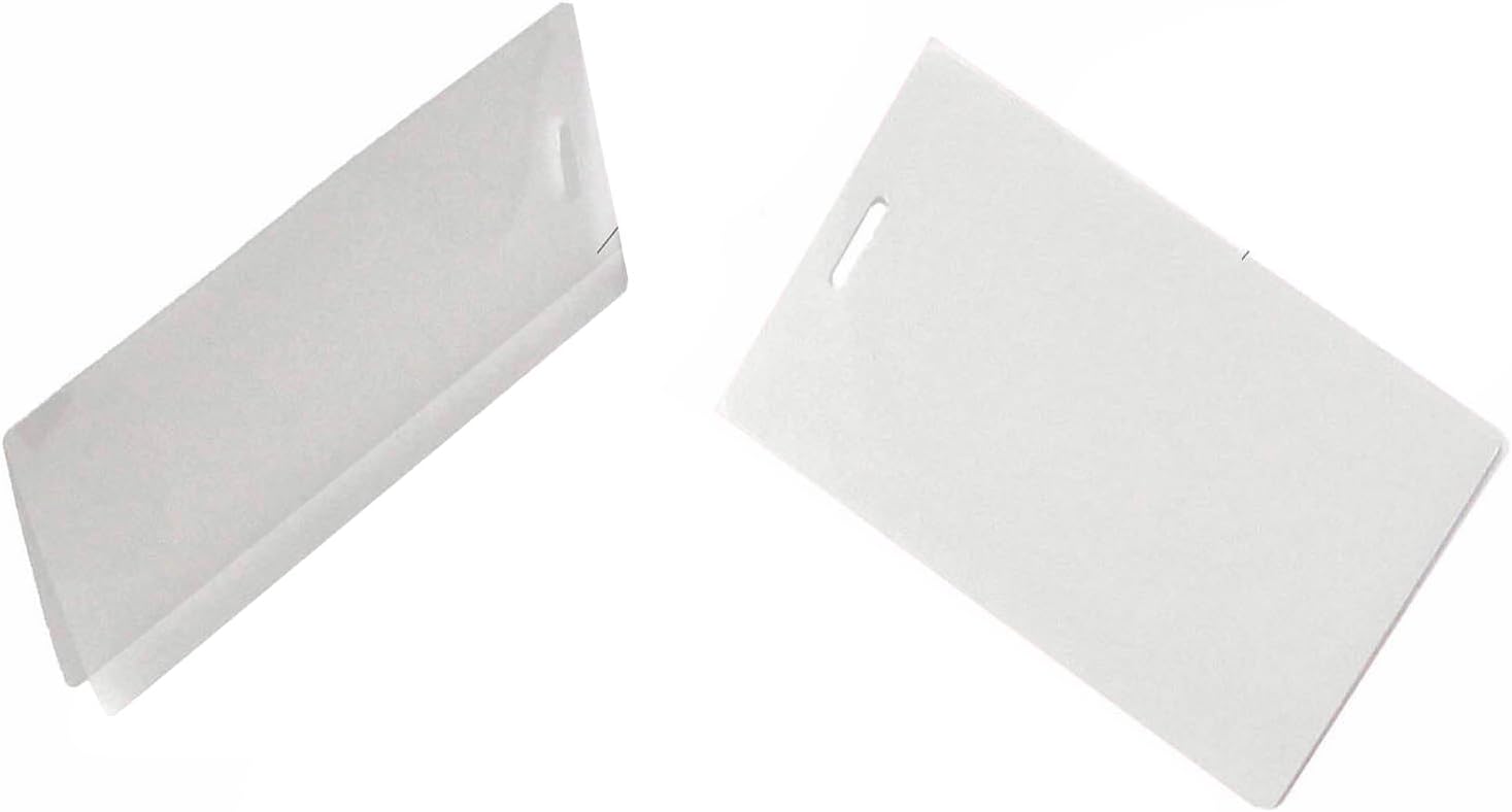 Qty 500 Bolsas de laminación de tarjetas militares ranuradas lado corto 2-58 x 3-78 mangas laminadoras 5 mil
