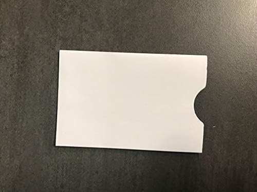 Raise Products Funda de papel prémium para tarjetas de crédito, 25 fundas de seguridad de 3.75 x 2.5 pulgadas, protege las tarjetas de