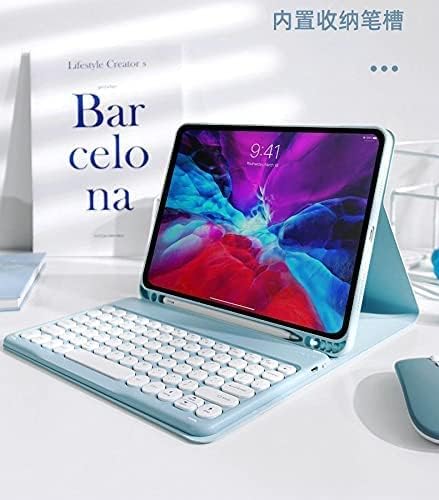 AnMengXinLing Funda de teclado para Galaxy Tab S9 Plus 12.4 pulgadas modelo 2023 (SM-X810X816BX818U), funda con combinación de teclado y mouse,