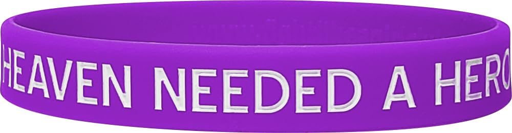 Fight Like a Girl Heaven Needed a Hero God Picked Mine – Pulsera de silicona (10 unidades)