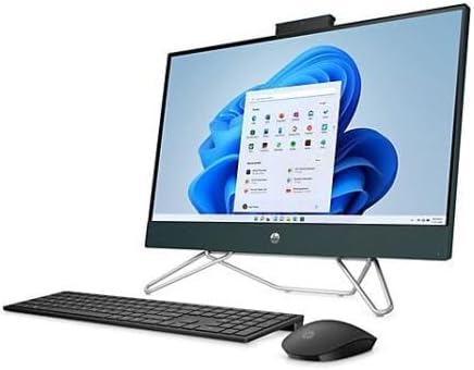 HP Escritorio AIO todo en uno 2023 de 23.8 pulgadas, FHD IPS Touch de 10 núcleos, Intel Core i5-1235U, gráficos Iris Xe, 16 GB, DDR4, 512 GB, SSD,