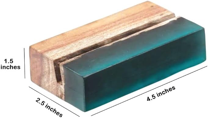 (TM) – Soporte profesional para tarjetas de visita para escritorio y oficina, soporte para tarjetas de escritorio para el hogar y la oficina (madera