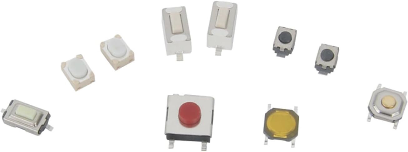 250 Pieces1 Set of 10 Kinds of Durable car Remote Control Tablet Movable Button Switch car Key Button Touch Micro Switch with Box