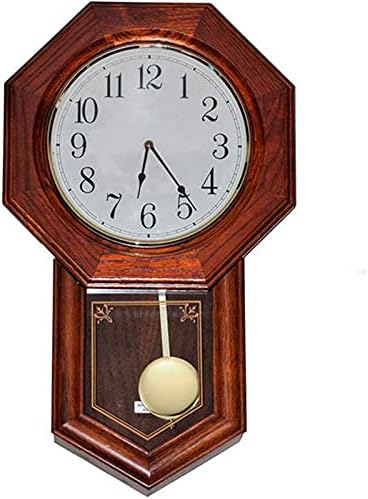 Reloj de péndulo de cuarzo con mecanismo de melodía, con 3 pares de manecillas