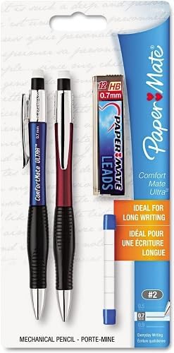 Comfort Mate Ultra – Juego de iniciación de lápices mecánicos, 0.028 in, 2 unidades.