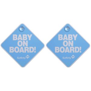 Safety 1st Cartel de bebé a bordo, azul (paquete de 2) Safety 1st Cartel de bebé a bordo, azul (paquete de 2)