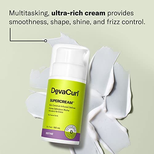DevaCurl SuperCream Rich Coconut-Infused Definer Hydra-Definition Blend Multitasking Styler - Imagen 3