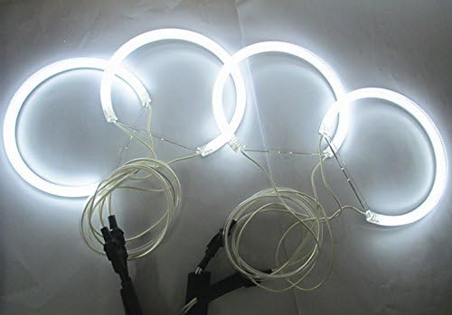 7000k blanco CCFL Angel Eyes Halo Anillos para BMW E36 E38 E39 E46 con proyector Pre-facelift libre de errores