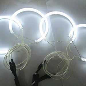 7000k blanco CCFL Angel Eyes Halo Anillos para BMW E36 E38 E39 E46 con proyector Pre-facelift libre de errores 7000k blanco CCFL Angel Eyes Halo Anillos para BMW E36 E38 E39 E46 con proyector Pre-facelift libre de errores