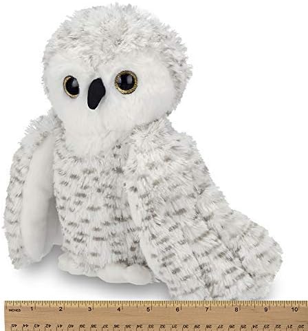 Bearington Owlfred – Peluche de búho nevado blanco, 11 pulgadas
