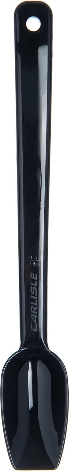 Carlisle Cucharas para servir ensaladabufé, macizas y perforadas, .25 onzas – .8 onzas., Negro, 1