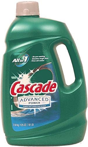 Cascade Gel detergente para lavavajillas Advanced Power Botella de plástico de 125 oz