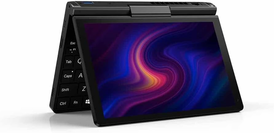 GPD Mini portátil Pocket 3 con CPU N6000 de cuatro núcleos, 8 GB LPDDR4x RAM, SSD NVMe de 512 GB, pantalla táctil de 1920 x 1200p Windows 11, Wi-Fi