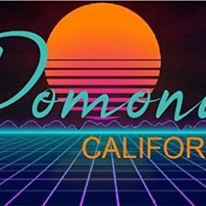 Pomona California – Imán de nevera de 4 x 2.25 pulgadas, diseño retro neón Pomona California – Imán de nevera de 4 x 2.25 pulgadas, diseño retro neón