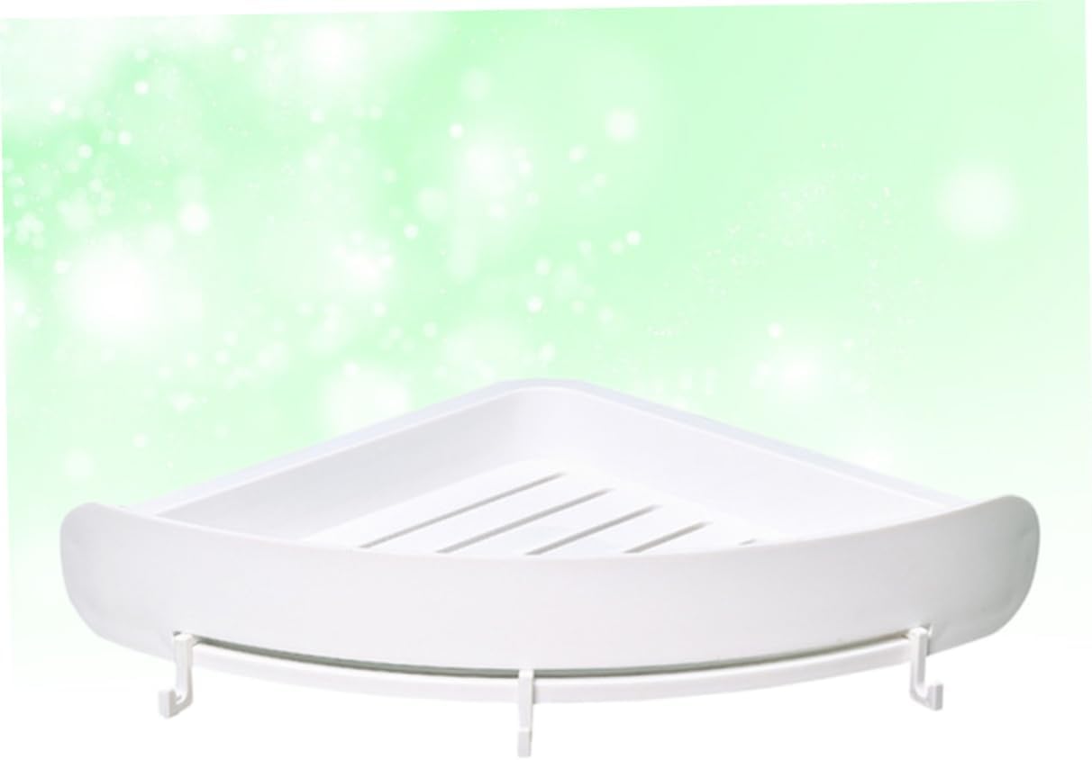 Cabilock Estantes de plástico para montaje en pared, estante de plástico, estante de almacenamiento para baño, estante de baño, estante de baño,