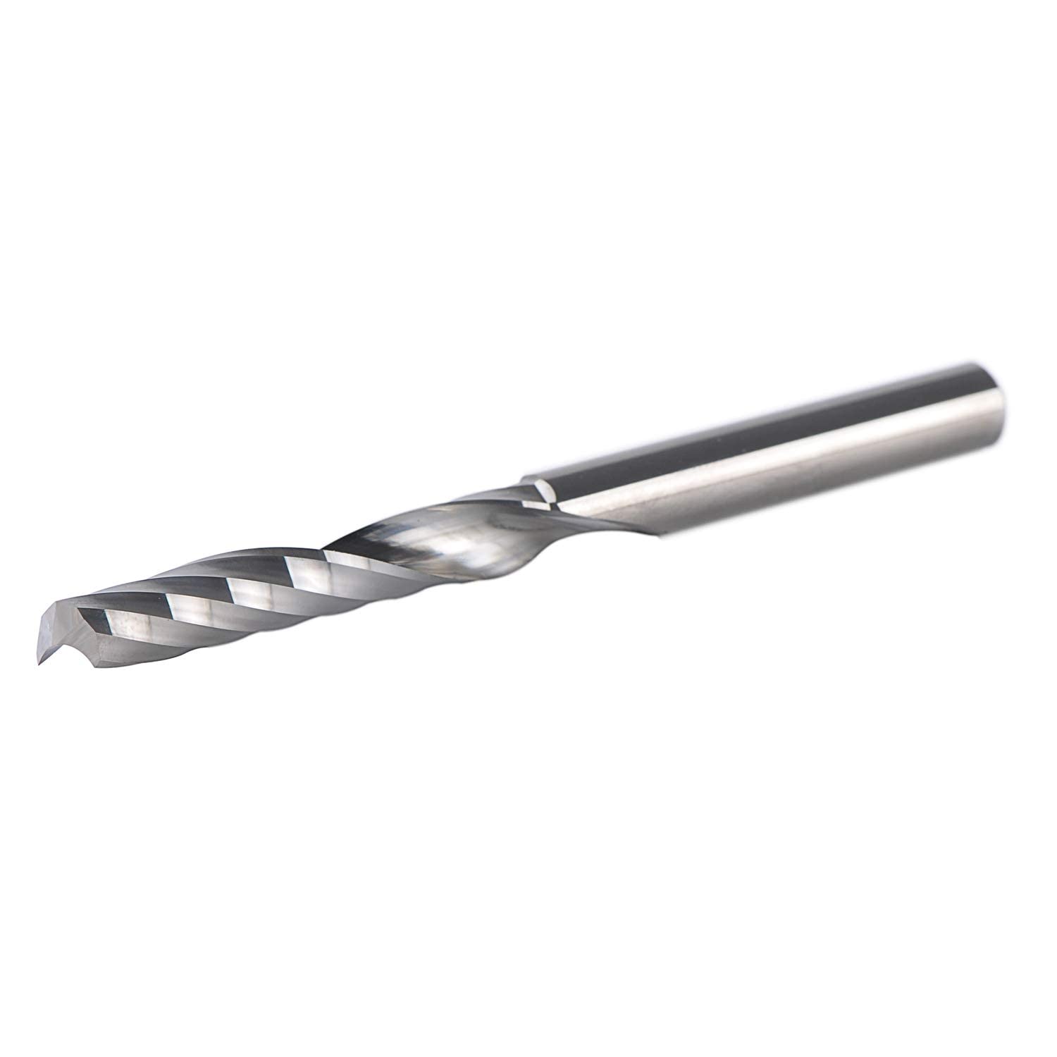 SpeTool Juego de 5 fresas de extremo de flauta O (una sola flauta) vástago de 14 pulgadas con longitud de corte de 1-12 extra largo 3 pulgadas, OVL,