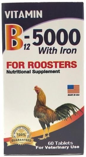 B12-5000 con Hierro para Gallos 60 Pestañas