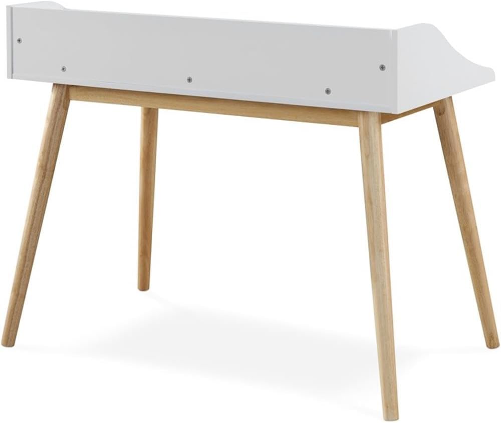 Alton – Escritorio para computadora de escritura, estación de trabajo para computadora portátil, mesa de estudio simple retro para oficina en casa,