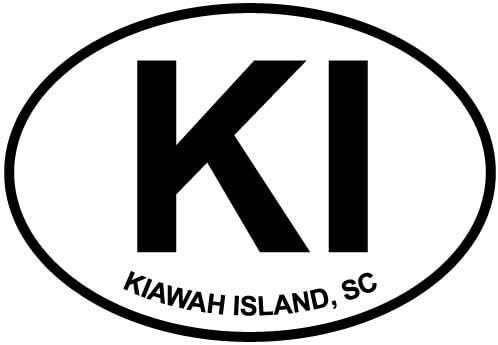 DG Graphics Imán Isla de Kiawah, metal auto del armario del refrigerador del coche del imán del euro del euro del SC 5″