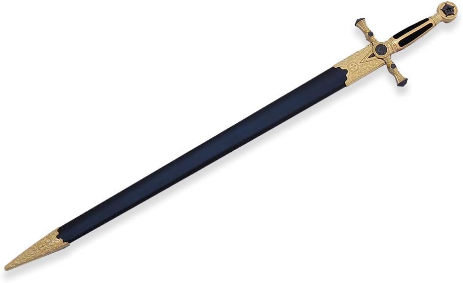 Espada de cruzada medieval de 33 pulgadas (83.8 cm) con vaina, elige tu estilo