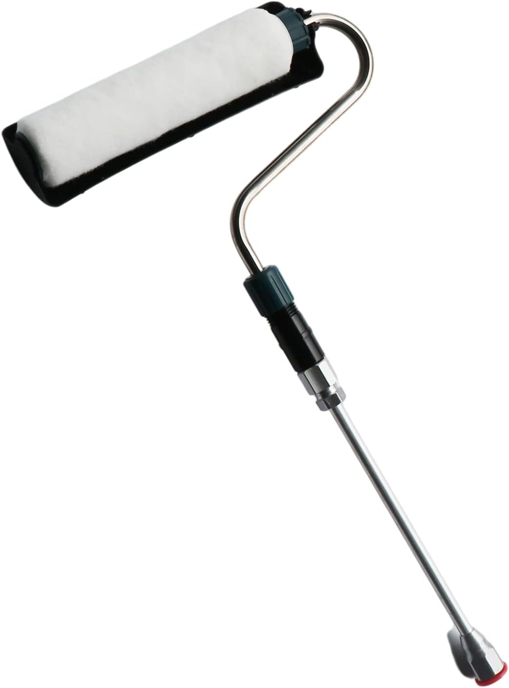 Herramienta de pintura profesional de 180 grados con brazo de rodillo giratorio con poste de extensión de 11 pulgadas para equipos de pulverización