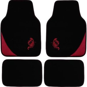 Flying Banner Alfombrillas bordadas de ajuste universal con diseño de mariposa para automóvil, ajuste universal para SUV, camiones, sedanes, Flying Banner Alfombrillas bordadas de ajuste universal con diseño de mariposa para automóvil, ajuste universal para SUV, camiones, sedanes,